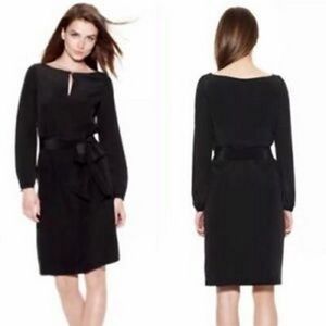 Tory Burch black 100% silk dress w/belt Size 4